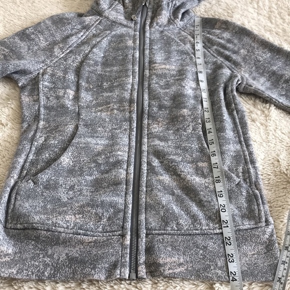 Lululemon Scuba Full-Zip Hoodie - Grey (Mulitcolor) - Size 4 - Picture 9 of 9